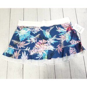 Sofiabella 13" Floral Stretch Skort Womens Size XL UPF 50 Golf Pickleball Tennis